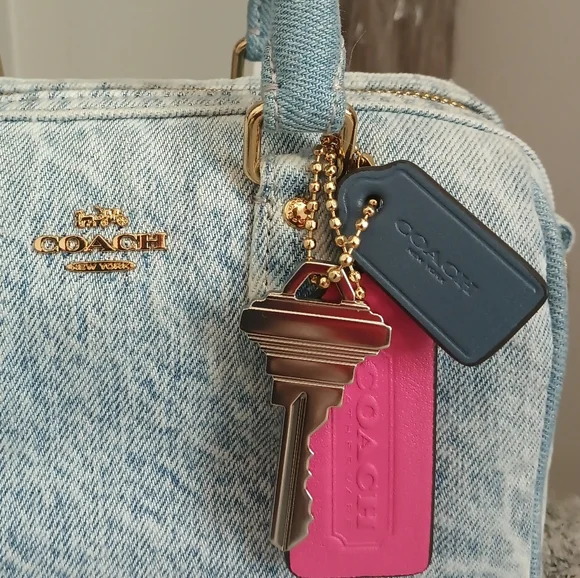 Coach Loved Denim Mini Satchel Authentic Mint Condition - Picture 2 of 4